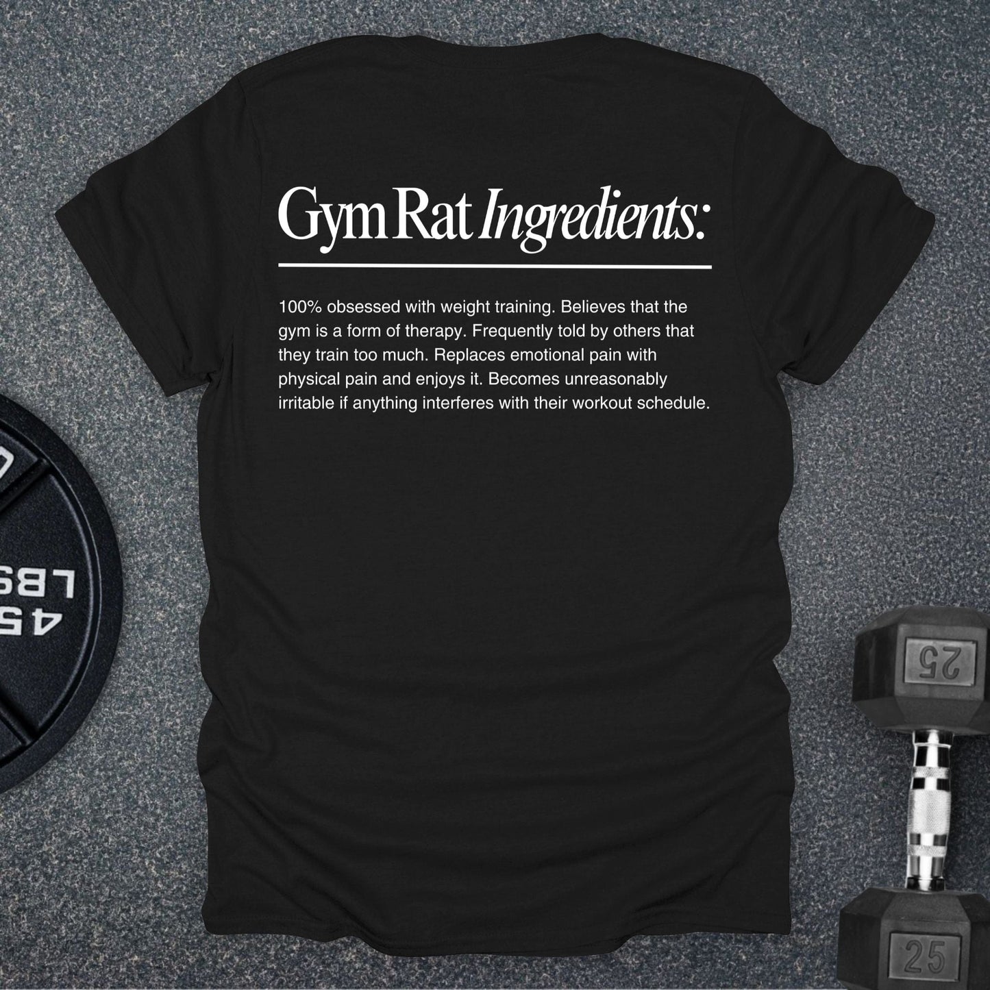 Gym Rat Ingredients T-Shirt