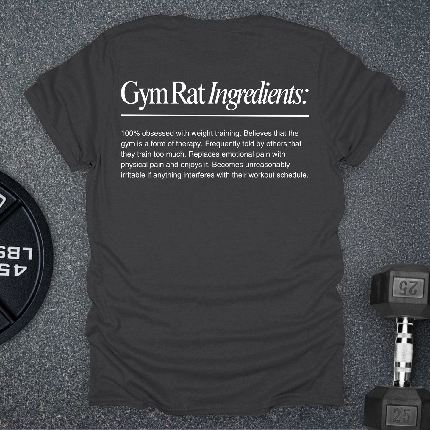 Gym Rat Ingredients T-Shirt