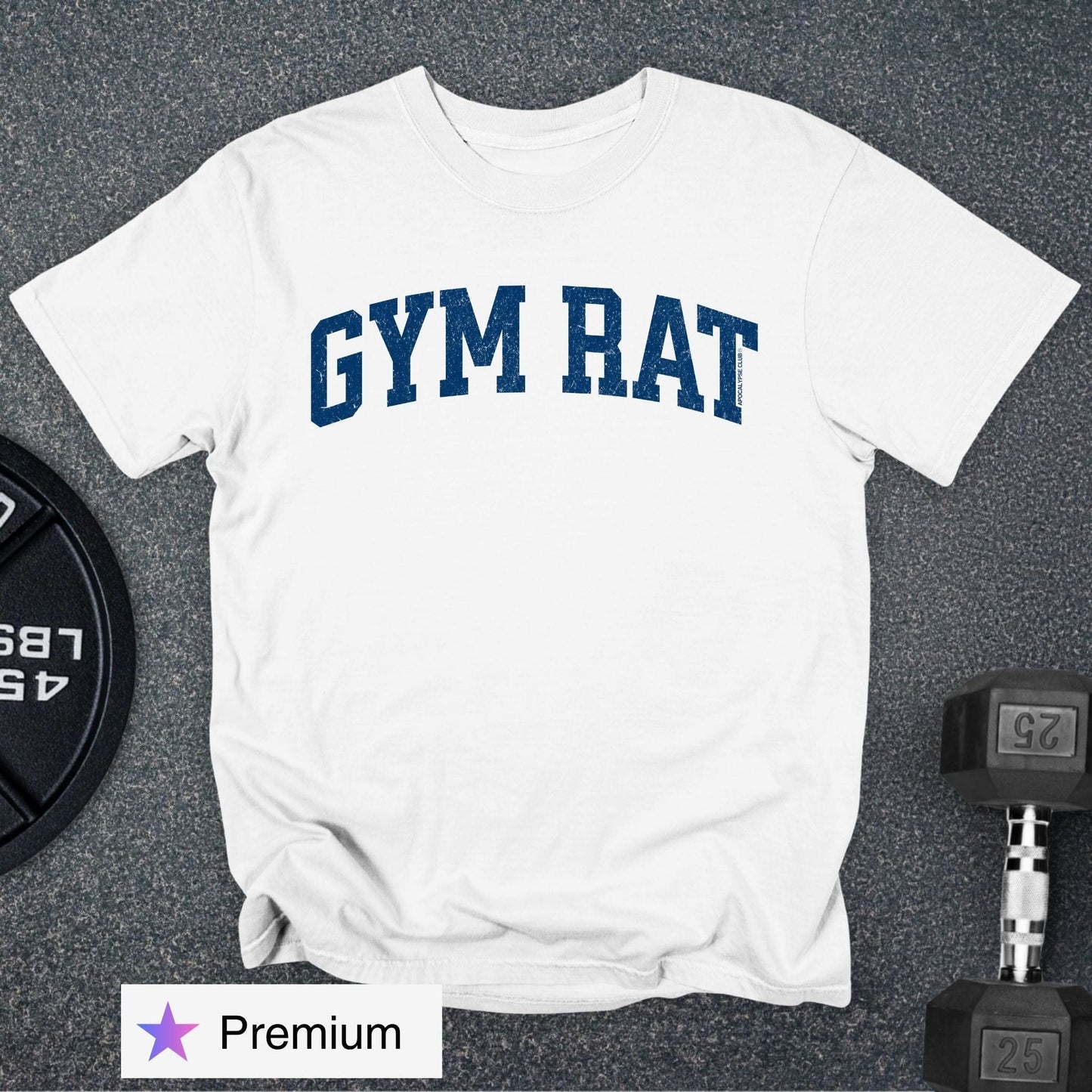College Gym Rat Premium T-Shirt