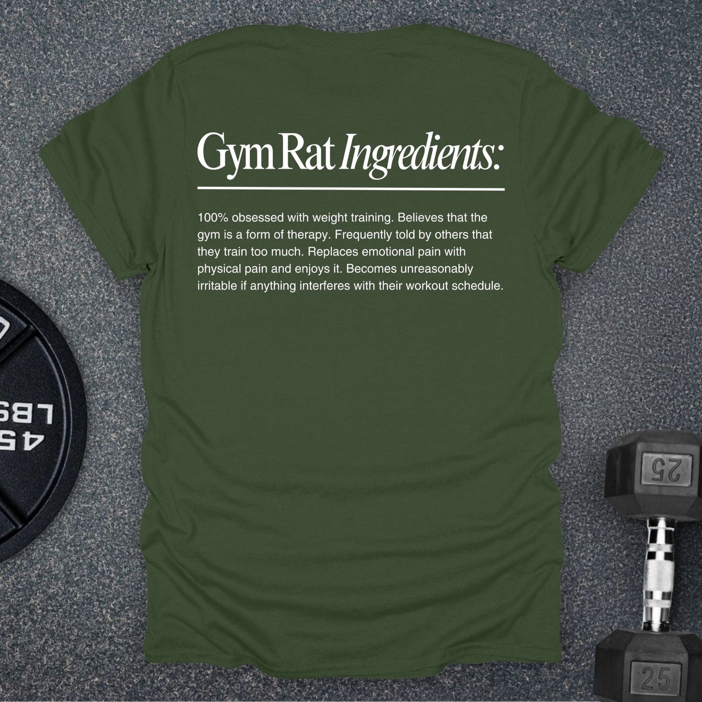 Gym Rat Ingredients T-Shirt