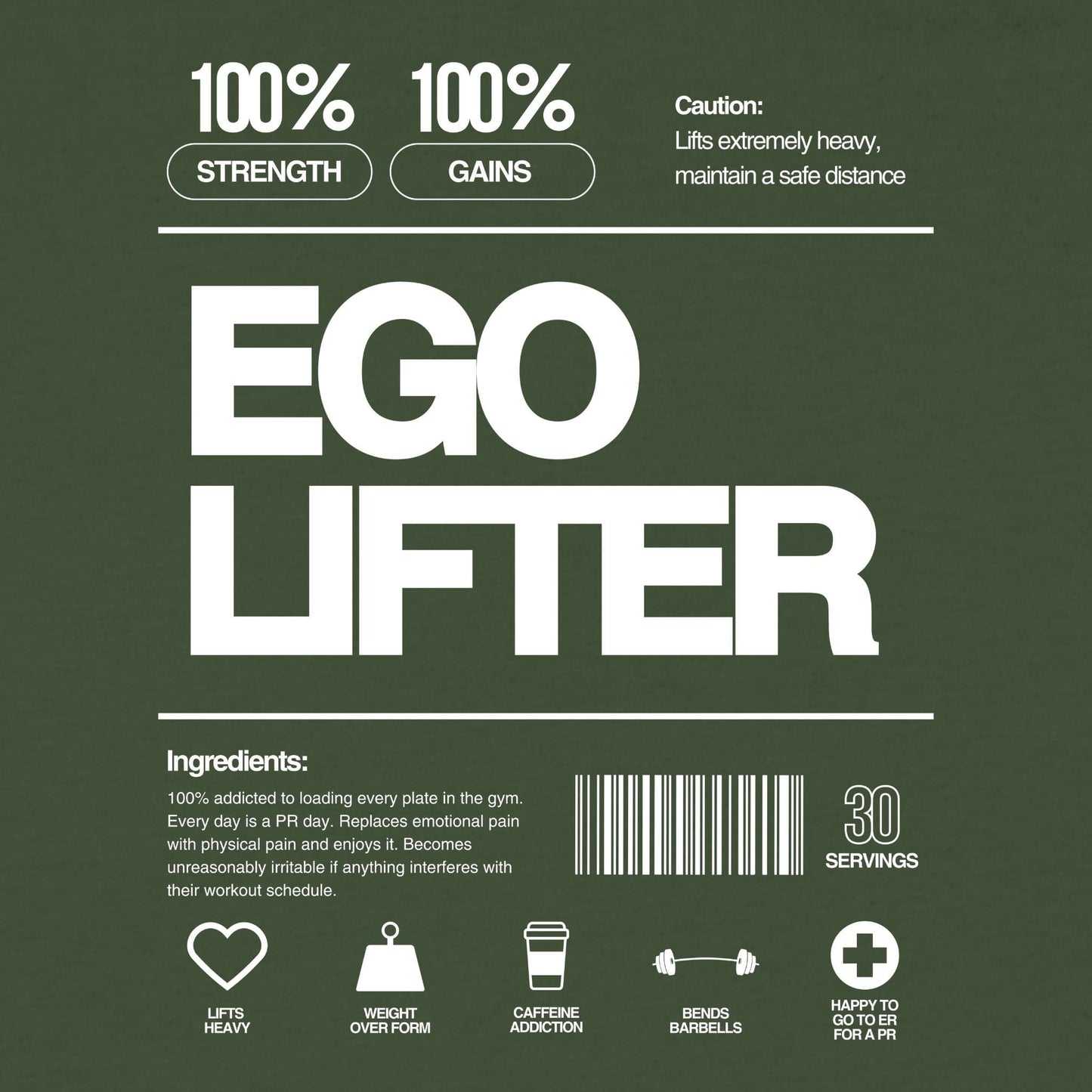 Ego Lifter Ingredients T-Shirt