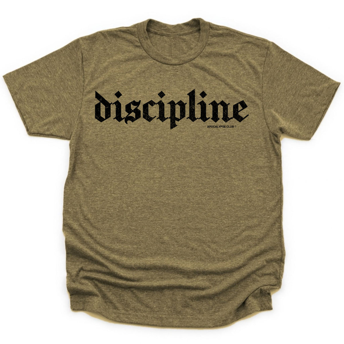 Apocalypse Club Discipline Military Green gym t-shirt