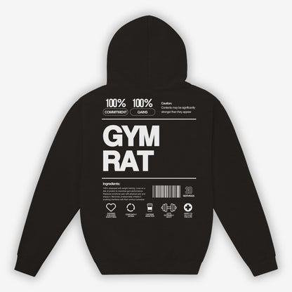 Gym Rat Hoodie Black
