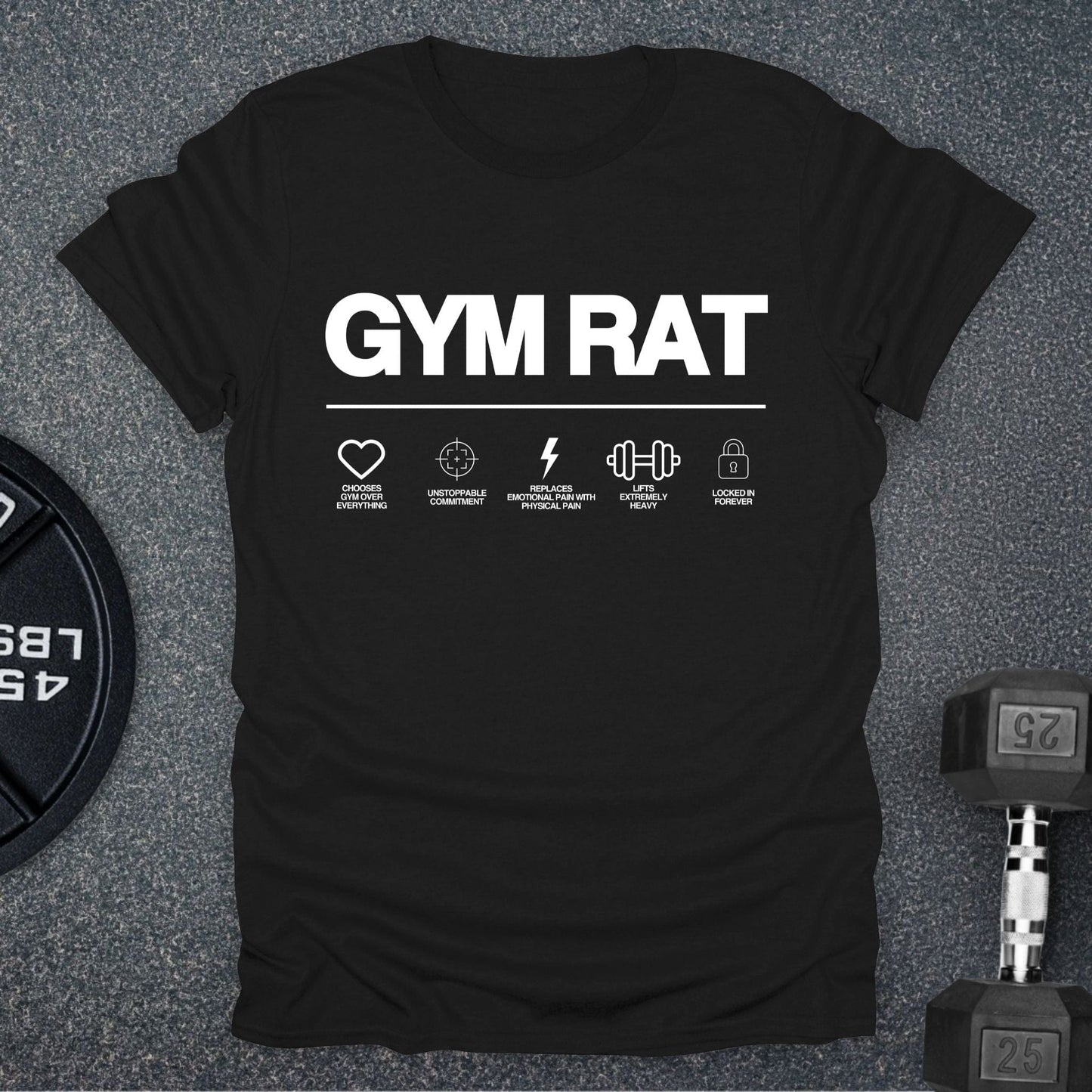 Gym Rat Icon T-Shirt