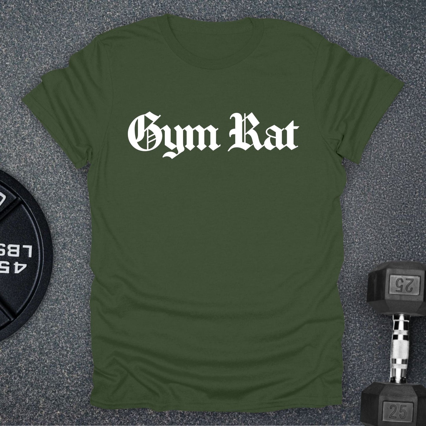 Gym Rat Slogan T-Shirt