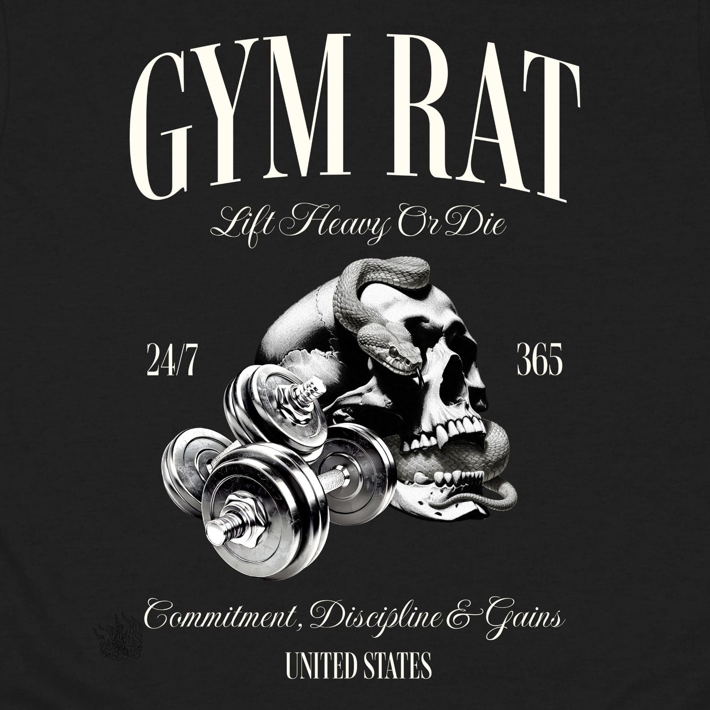 Skull Gym Rat T-Shirt