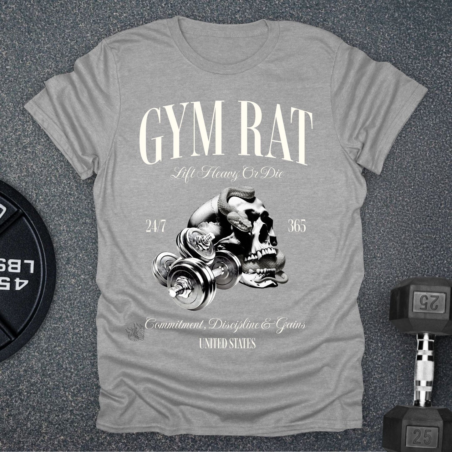 Skull Gym Rat T-Shirt