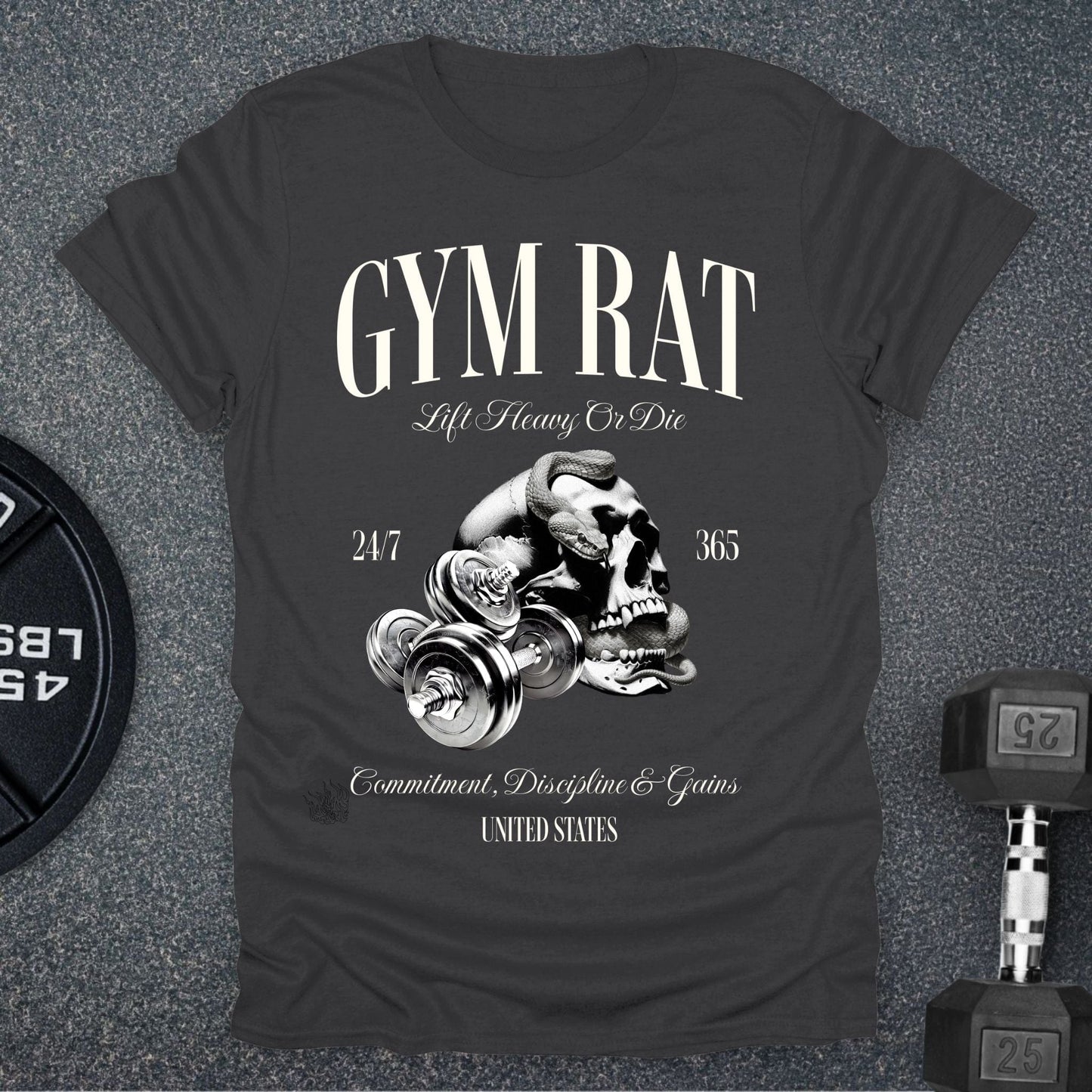 Skull Gym Rat T-Shirt