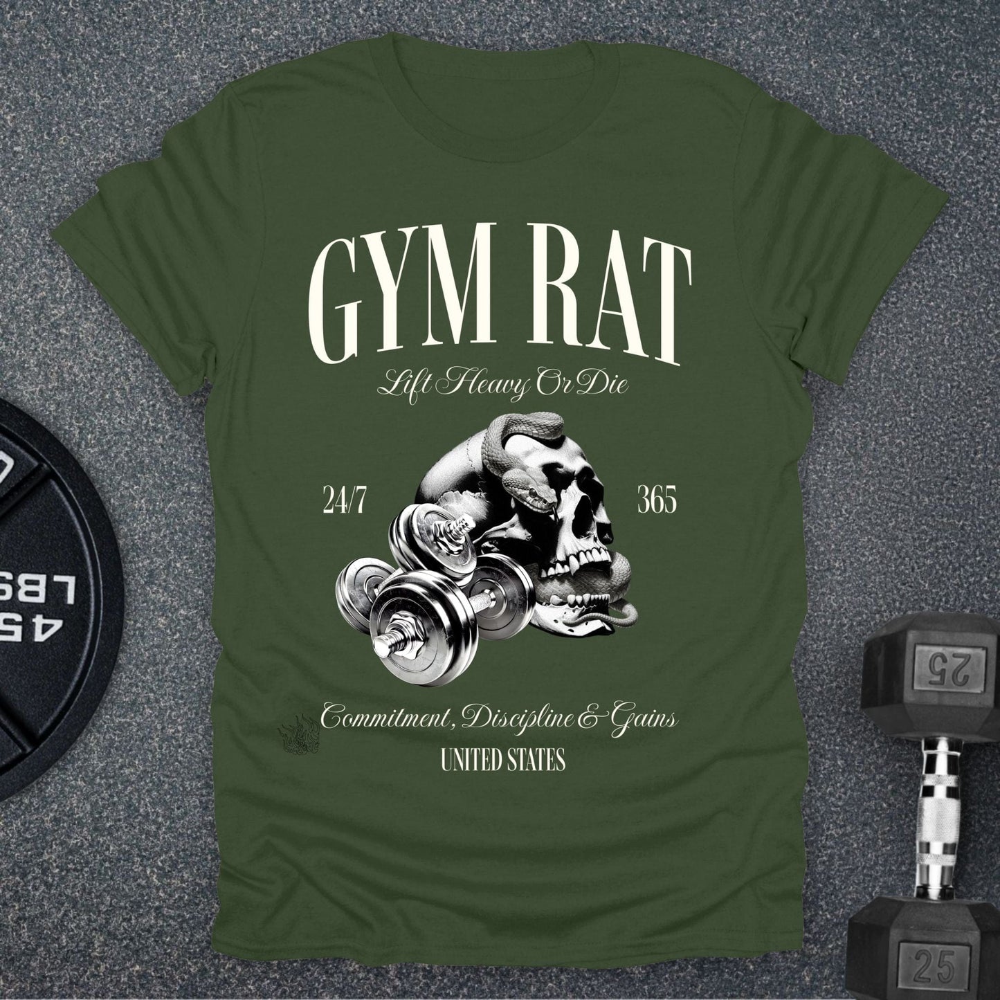 Skull Gym Rat T-Shirt