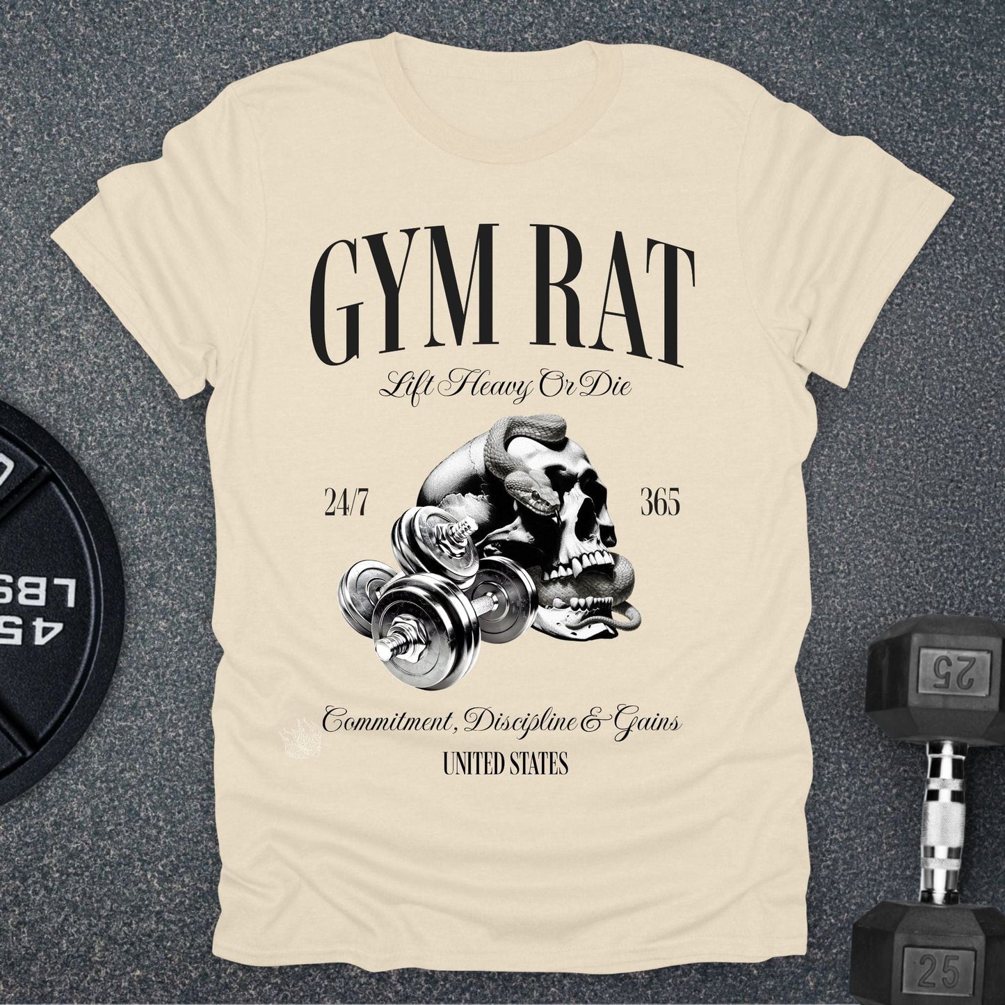 Skull Gym Rat T-Shirt
