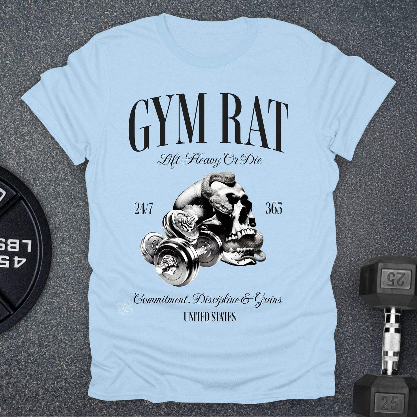 Skull Gym Rat T-Shirt