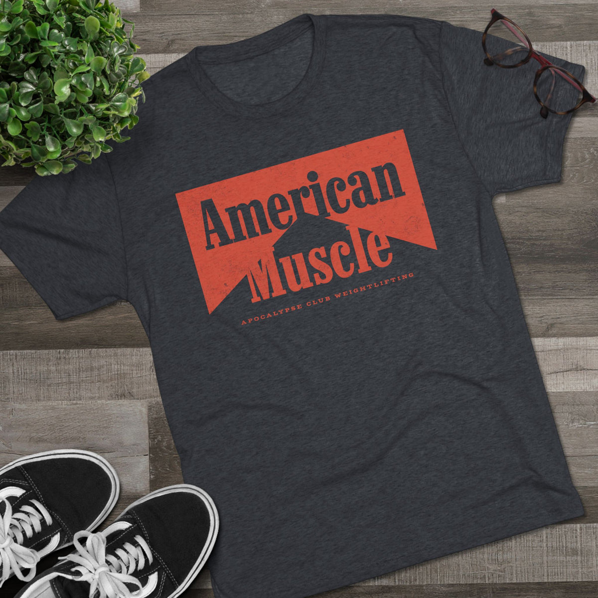 Western American Muscle Tri-Blend T-Shirt