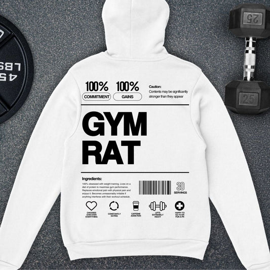 Gym Rat Hoodie White