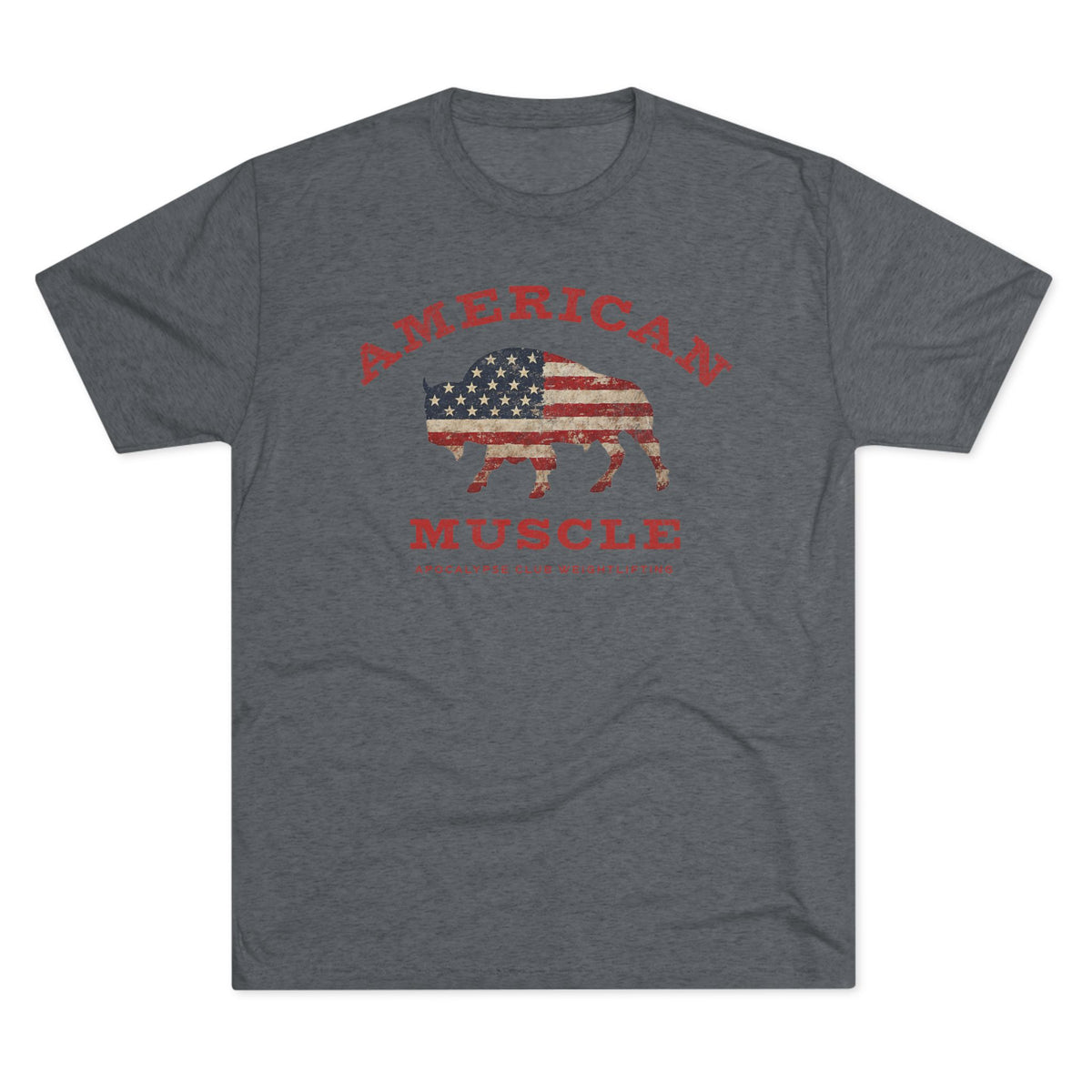American Muscle Bison Tri-Blend T-Shirt