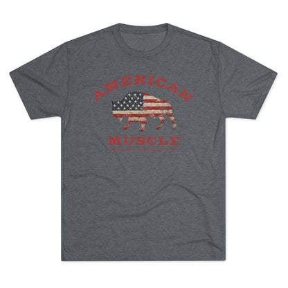 American Muscle Bison Tri-Blend T-Shirt
