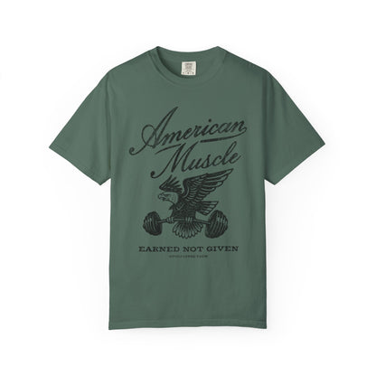 Fall American Muscle Emblem Premium T-Shirt