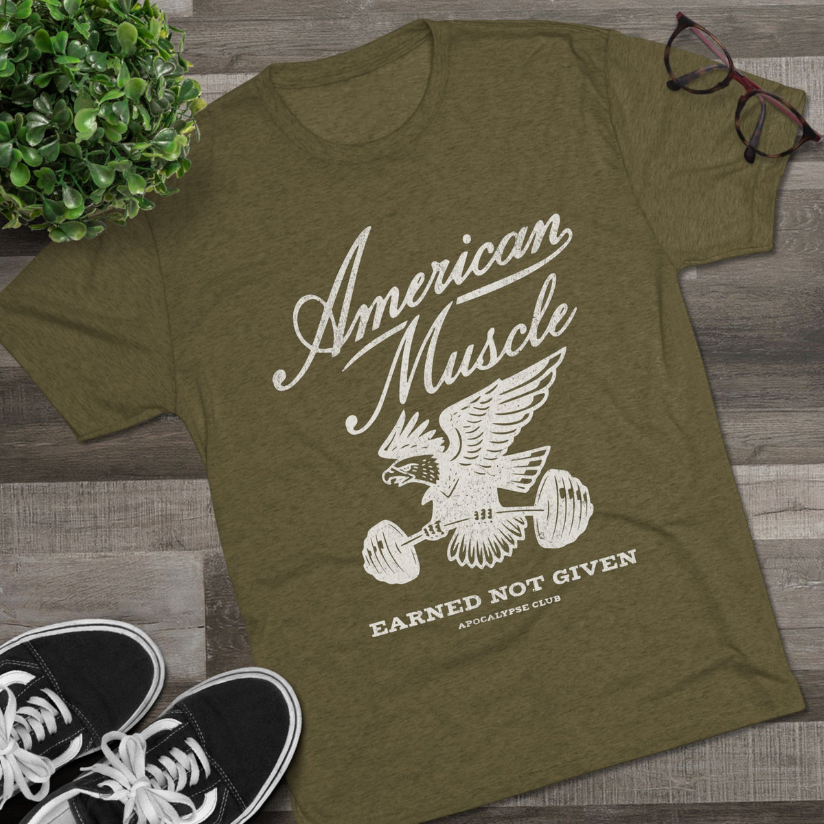 American Muscle Emblem Tri-Blend T-Shirt