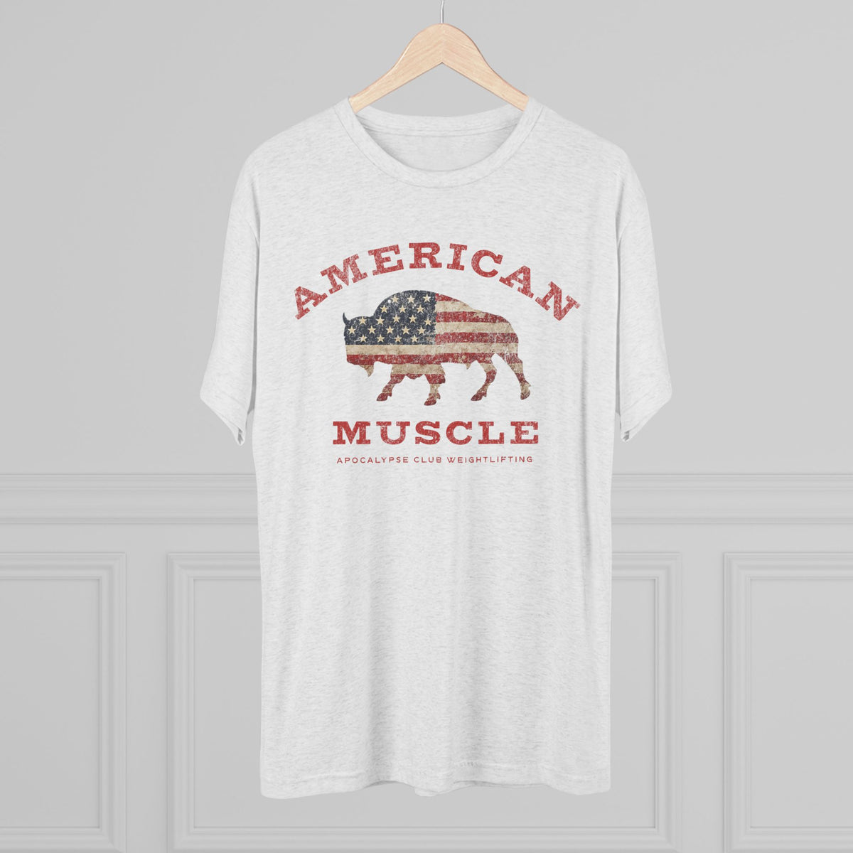 American Muscle Bison Tri-Blend T-Shirt