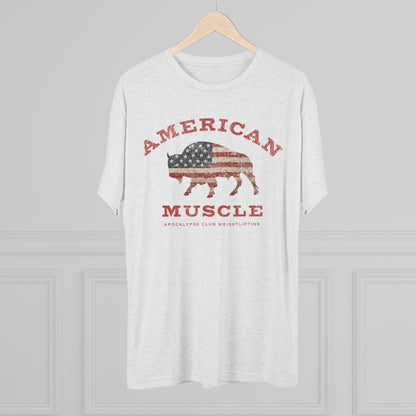 American Muscle Bison Tri-Blend T-Shirt