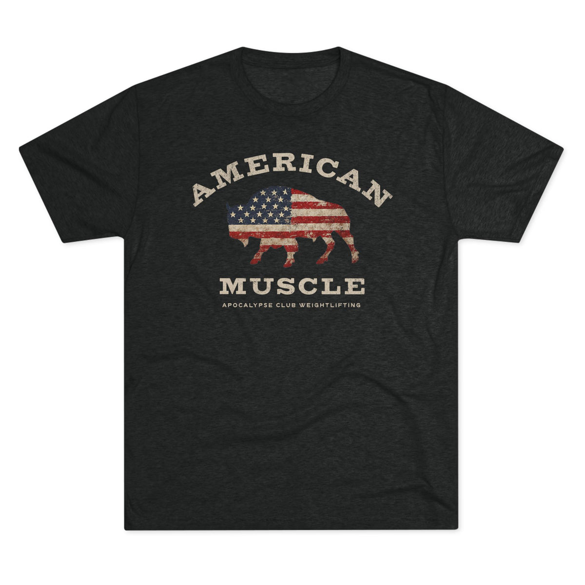 American Muscle Bison Tri-Blend T-Shirt