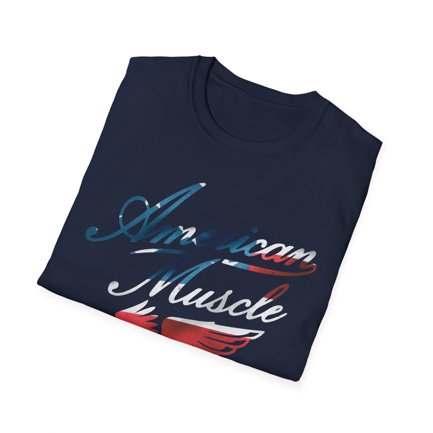 American Muscle Emblem Flag T-Shirt