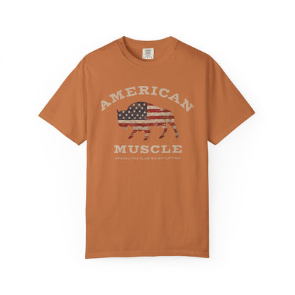 Fall American Muscle Bison Premium T-Shirt