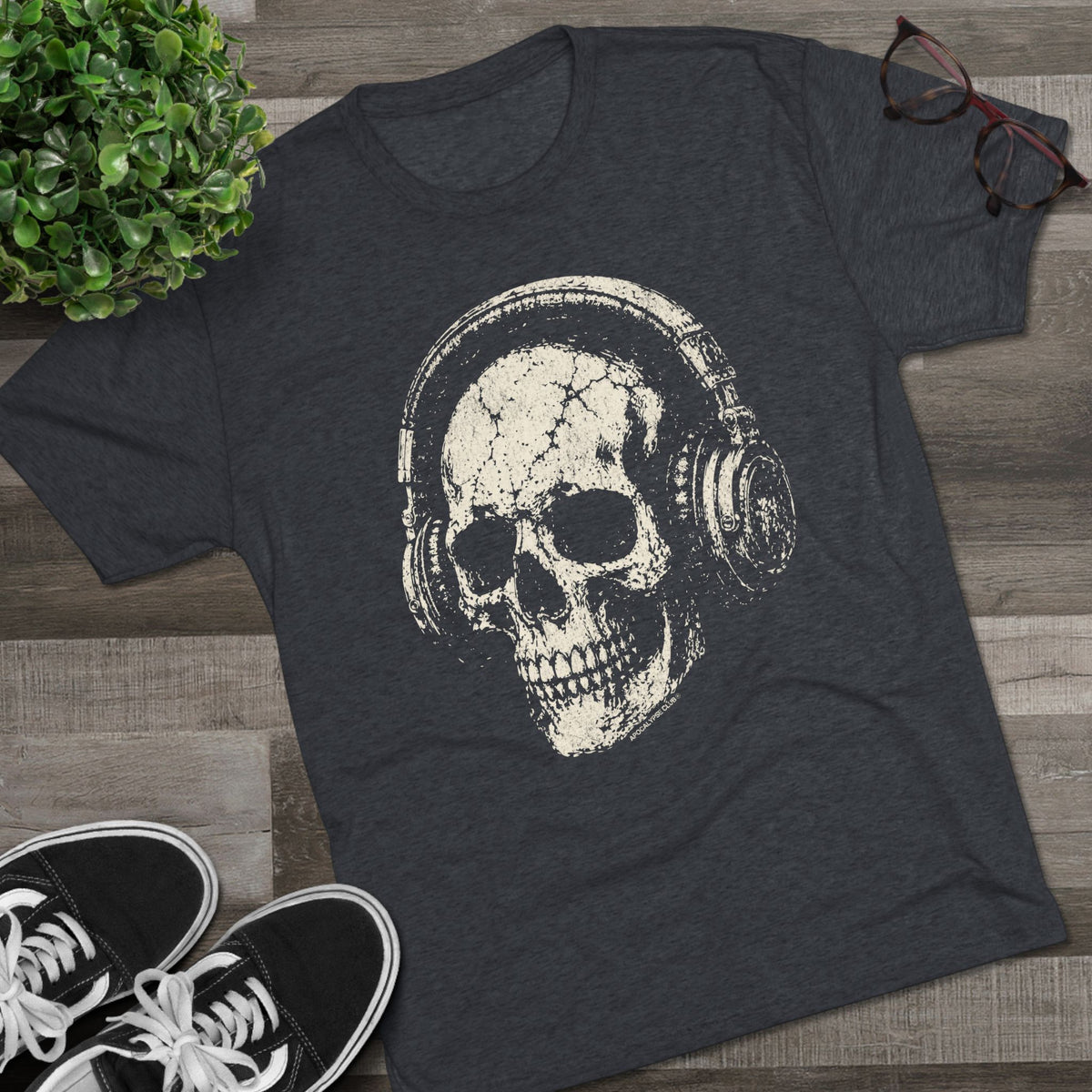 Locked In Skull Tri-Blend T-Shirt