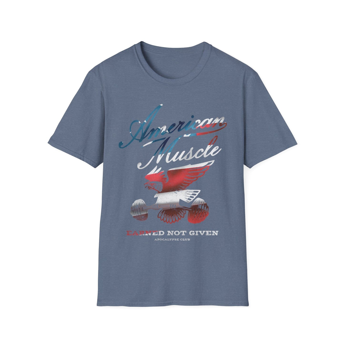 American Muscle Emblem Flag T-Shirt