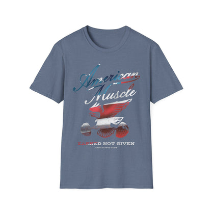 American Muscle Emblem Flag T-Shirt