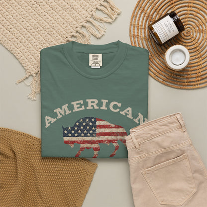 Fall American Muscle Bison Premium T-Shirt