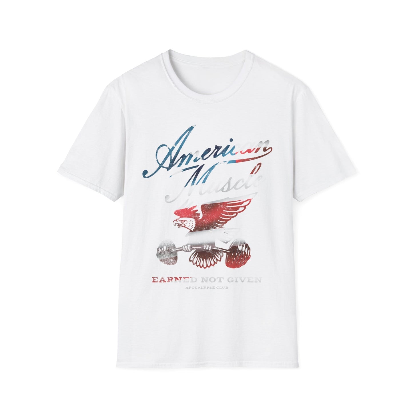 American Muscle Emblem Flag T-Shirt