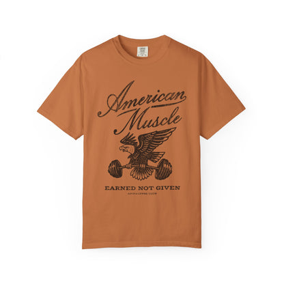 Fall American Muscle Emblem Premium T-Shirt