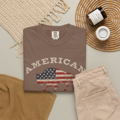 Fall American Muscle Bison Premium T-Shirt