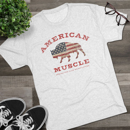American Muscle Bison Tri-Blend T-Shirt