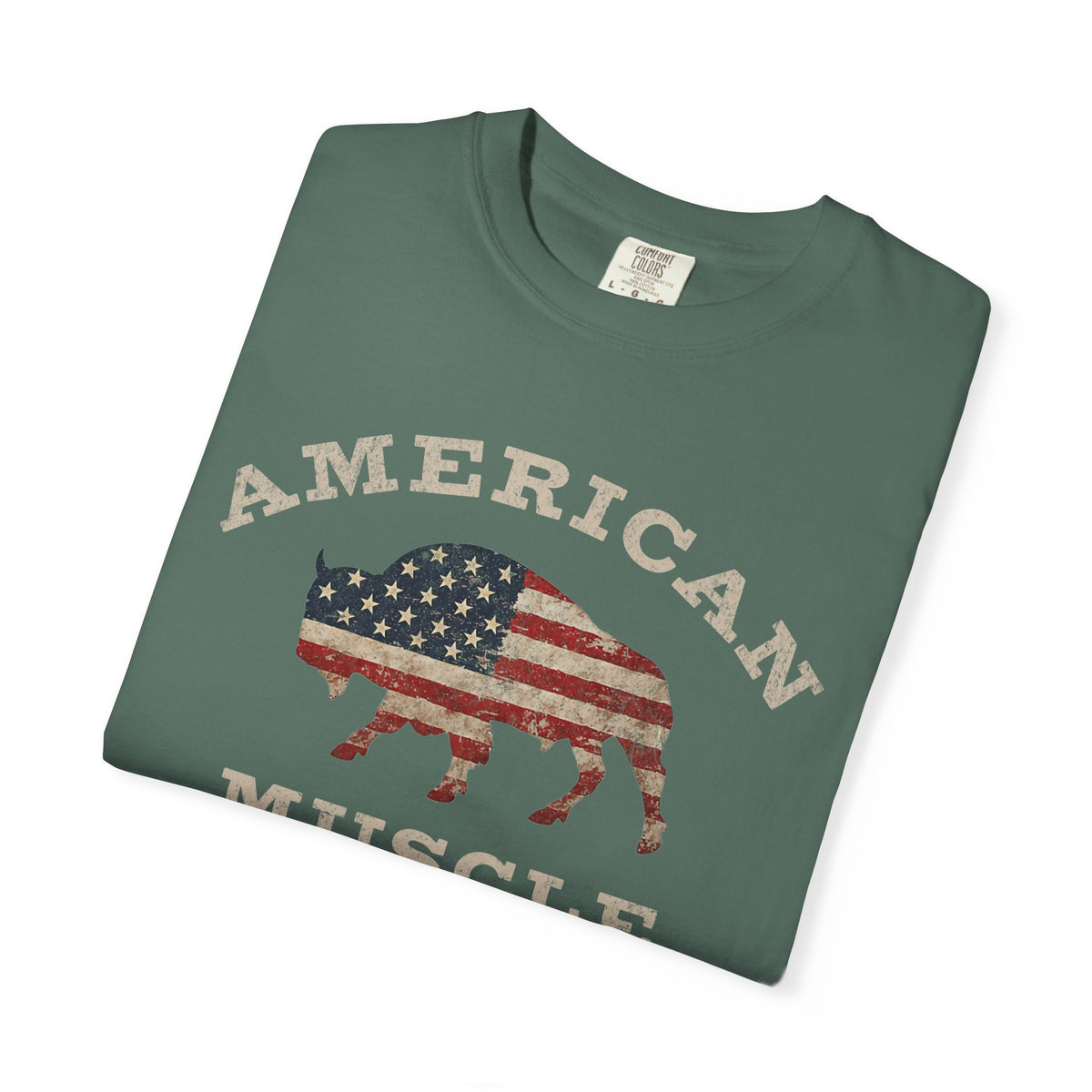 Fall American Muscle Bison Premium T-Shirt