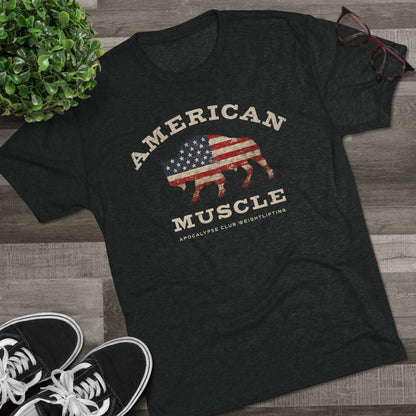 American Muscle Bison Tri-Blend T-Shirt