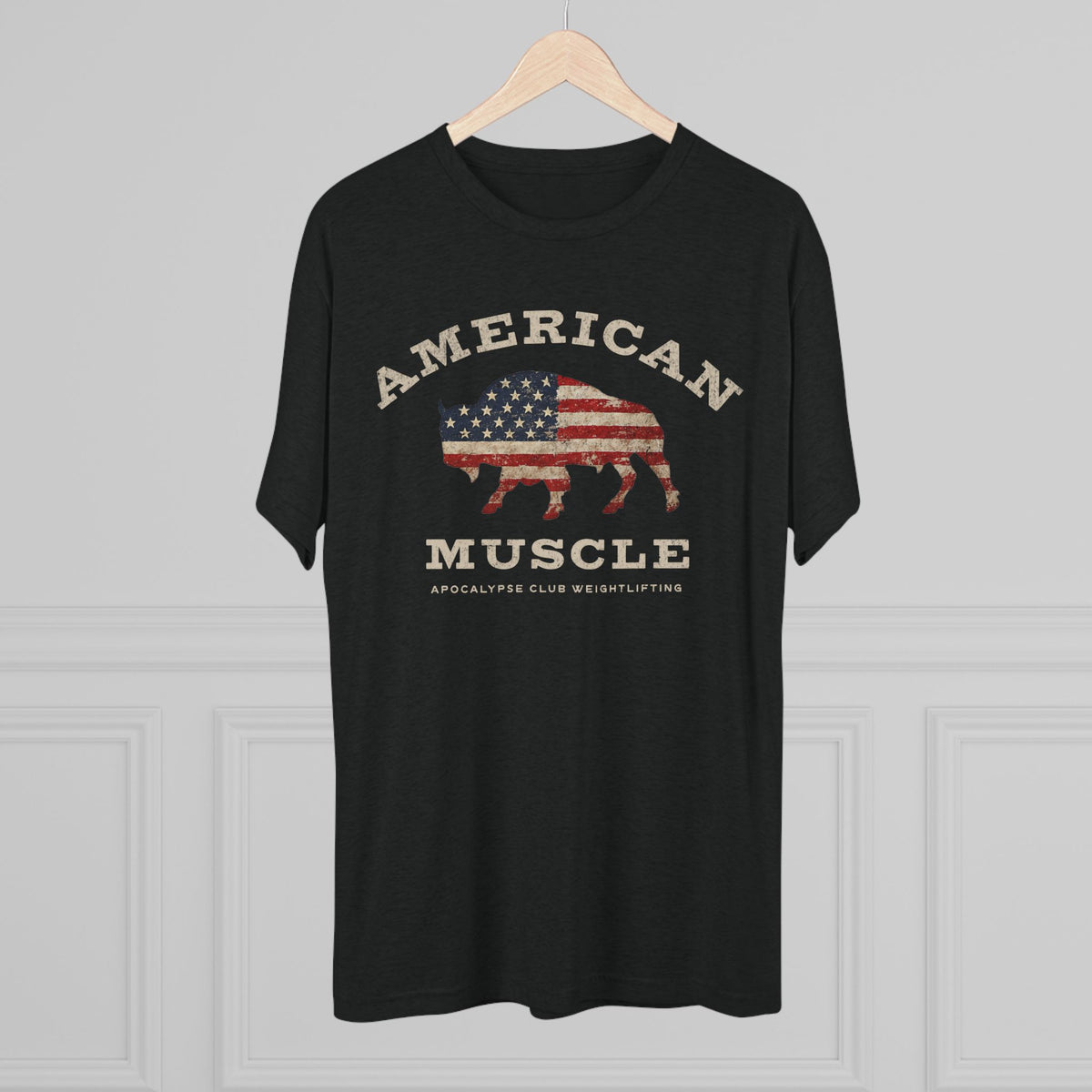 American Muscle Bison Tri-Blend T-Shirt
