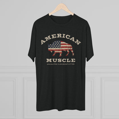 American Muscle Bison Tri-Blend T-Shirt