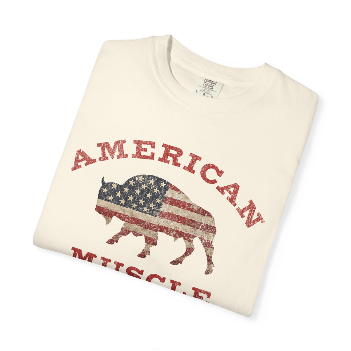 Fall American Muscle Bison Premium T-Shirt