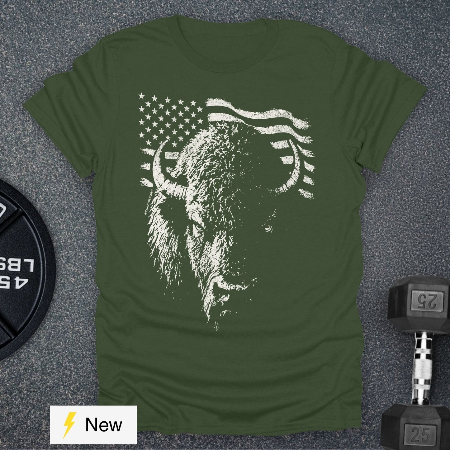 USA Bison Strength T-Shirt