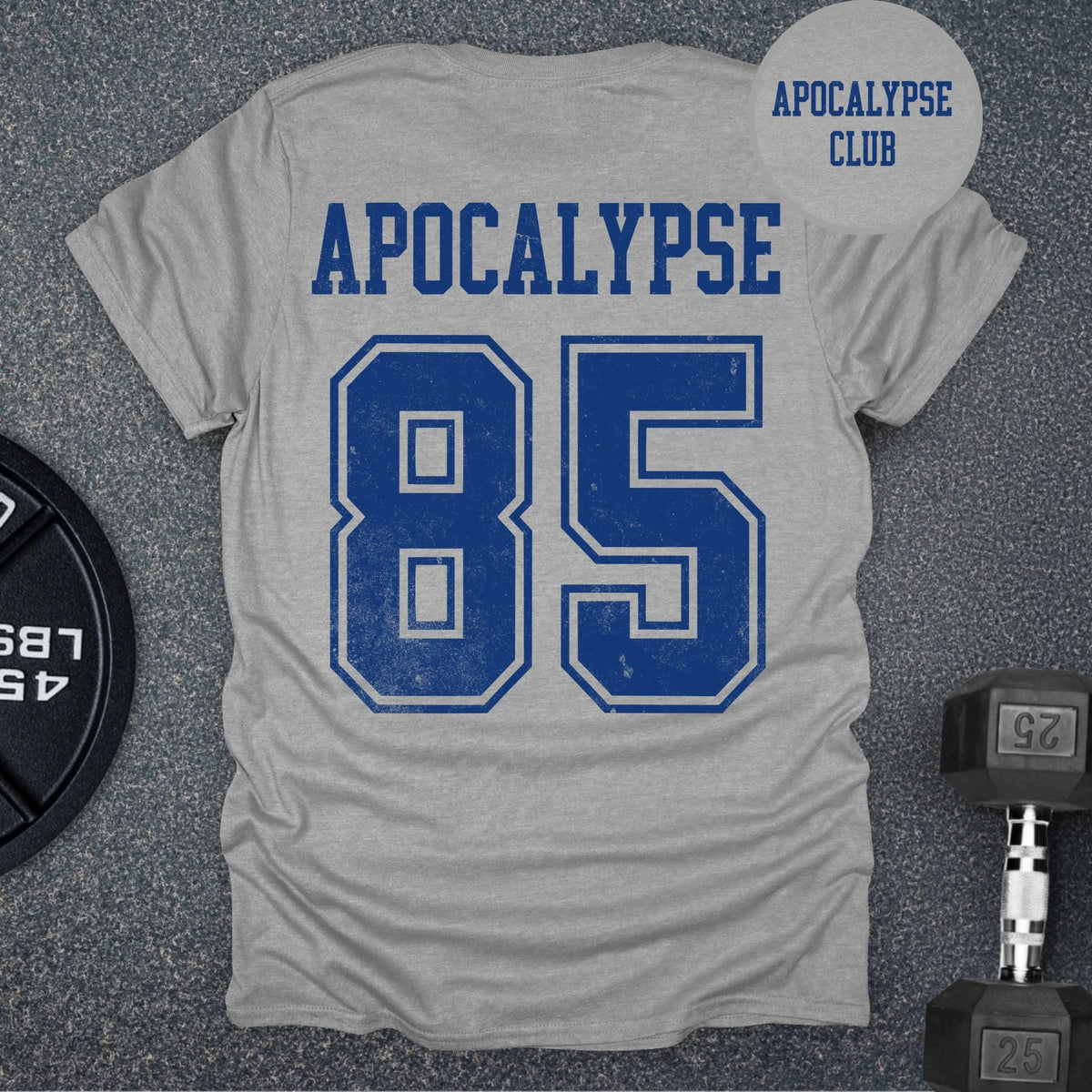 Apocalypse Club Stadium Sport Grey gym t-shirt