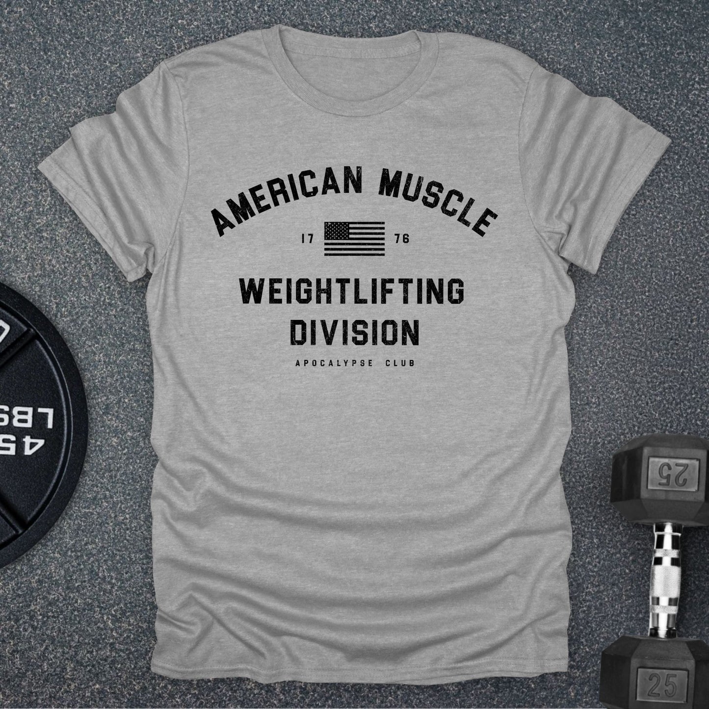 American Muscle Weightlifting T-Shirt