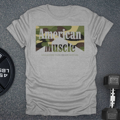 Camo Western American Muscle T-Shirt
