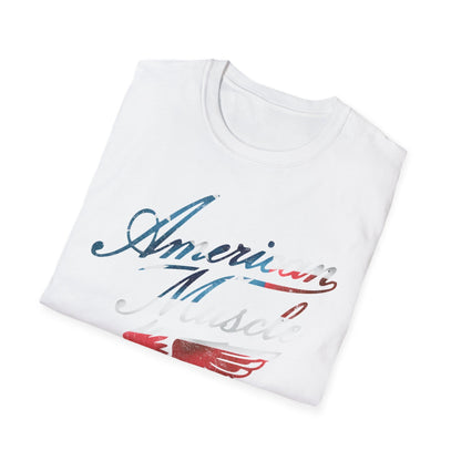 American Muscle Emblem Flag T-Shirt