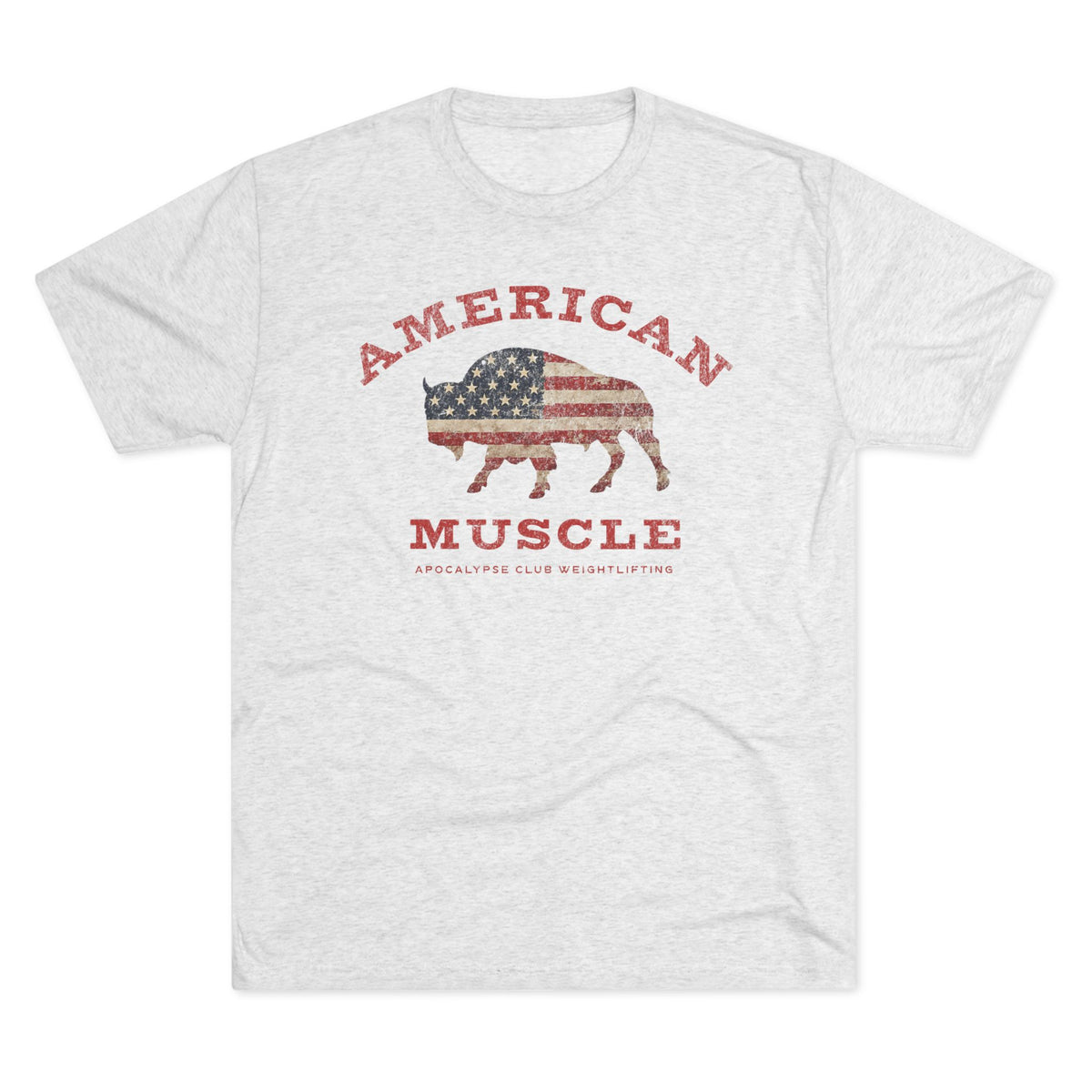 American Muscle Bison Tri-Blend T-Shirt