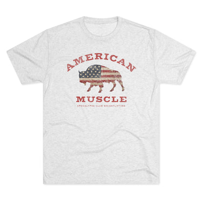 American Muscle Bison Tri-Blend T-Shirt