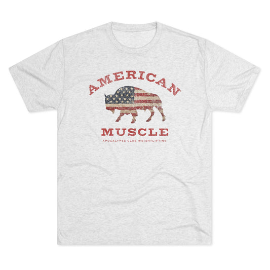 American Muscle Bison Tri-Blend T-Shirt