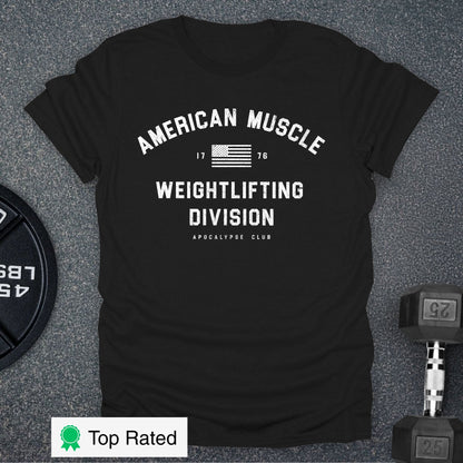 American Muscle Weightlifting T-Shirt