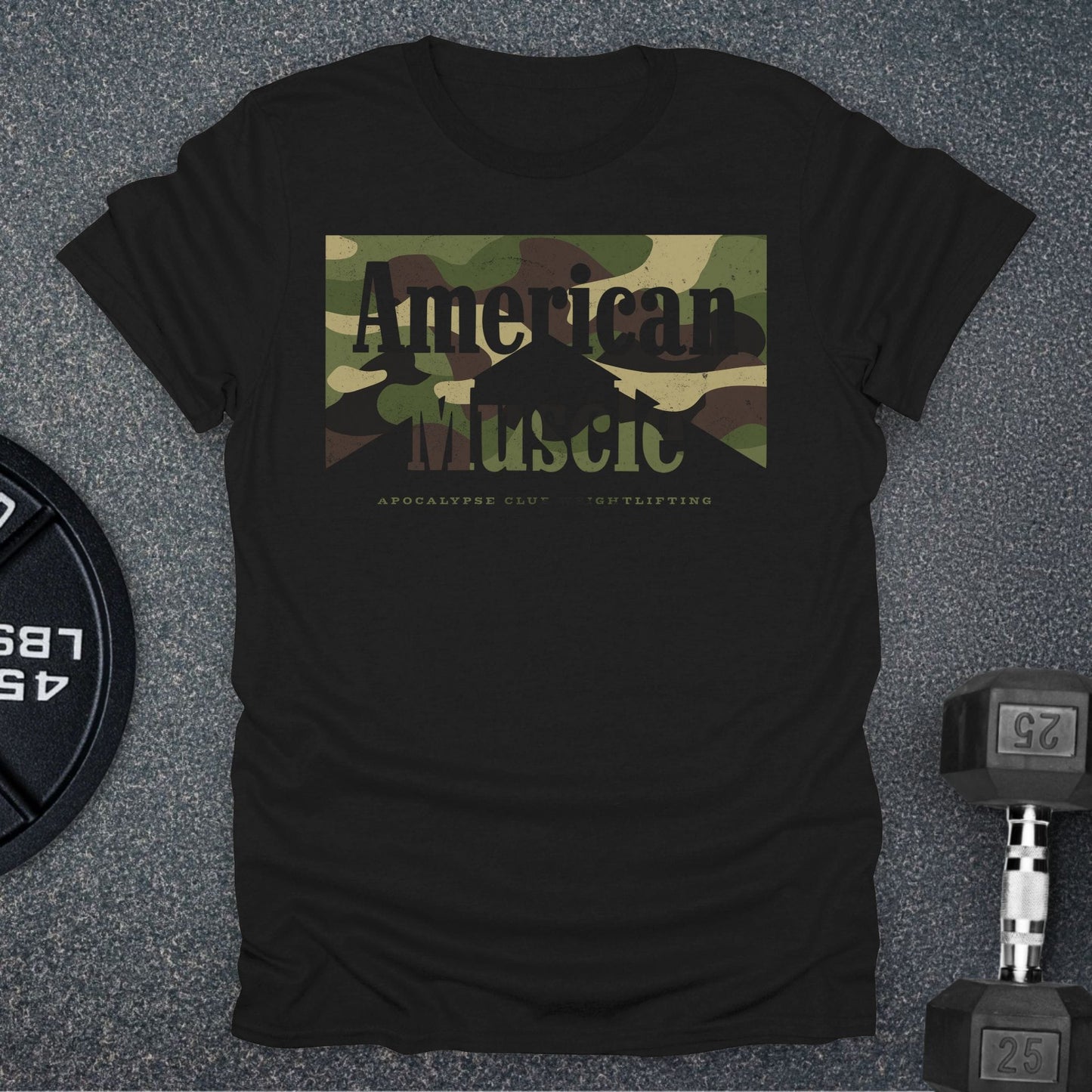 Camo Western American Muscle T-Shirt