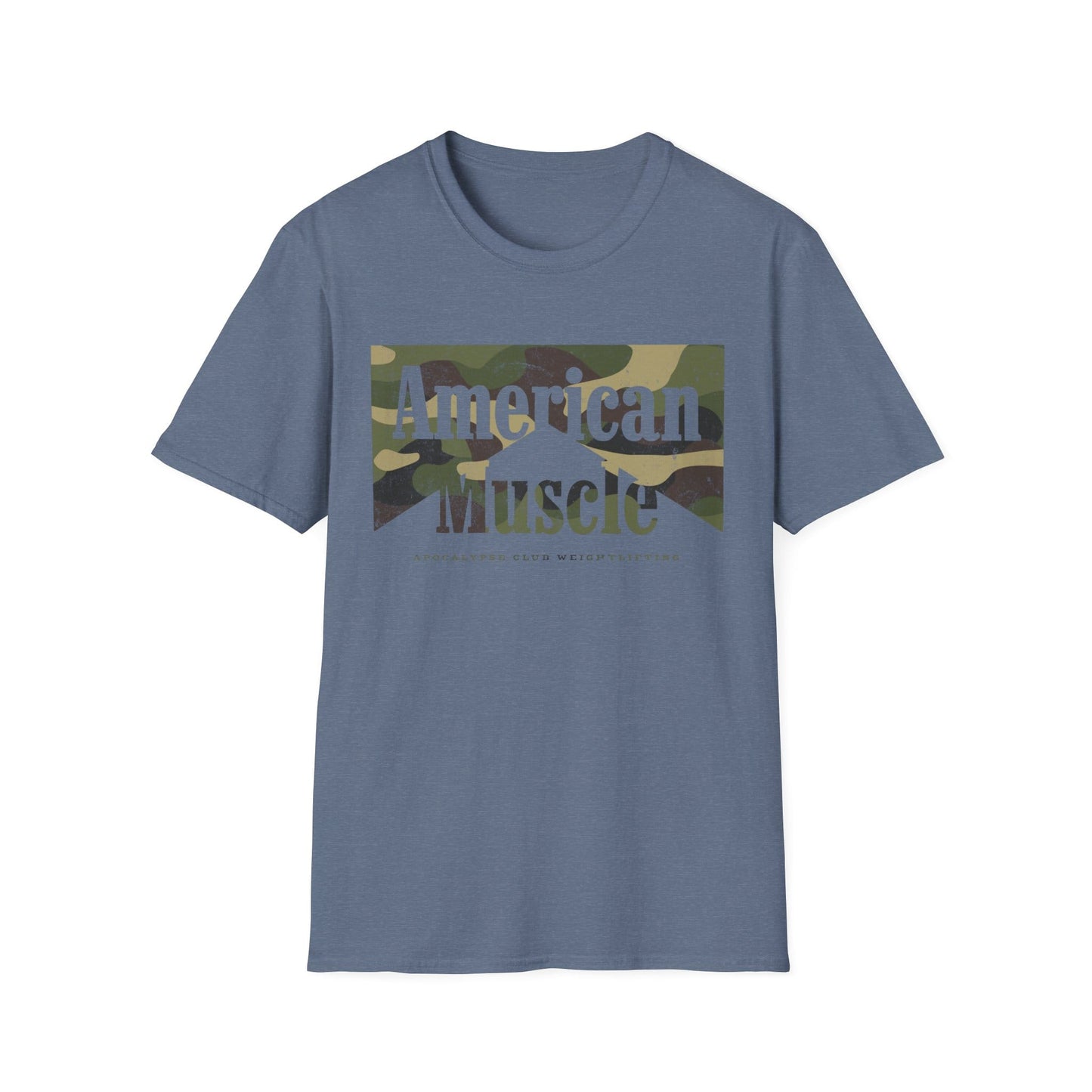 Camo Western American Muscle T-Shirt